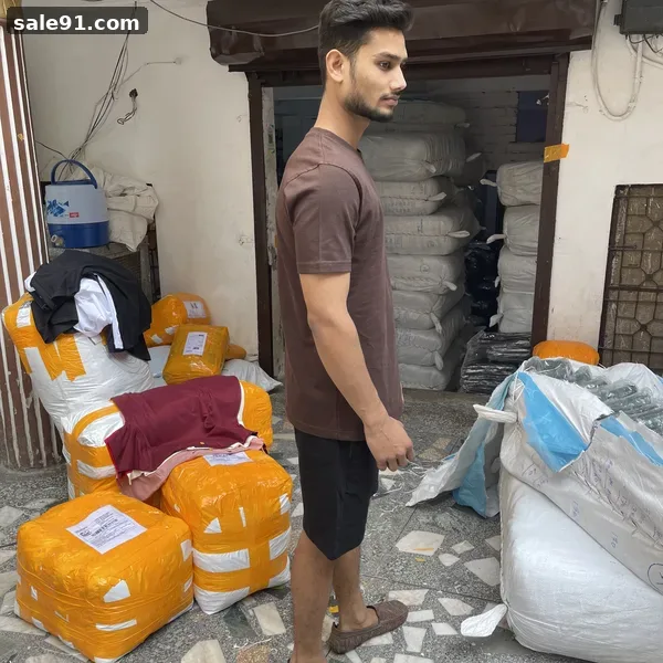 Biowash Round Neck - Packaging View - Blank Round Neck Tees Wholesale Sale91