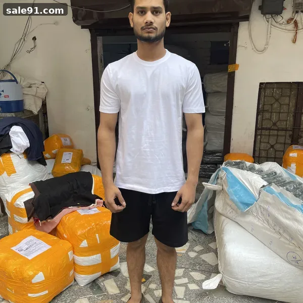 Biowash Round Neck - Full Product Shot - Blank Round Neck Tees Wholesale Sale91