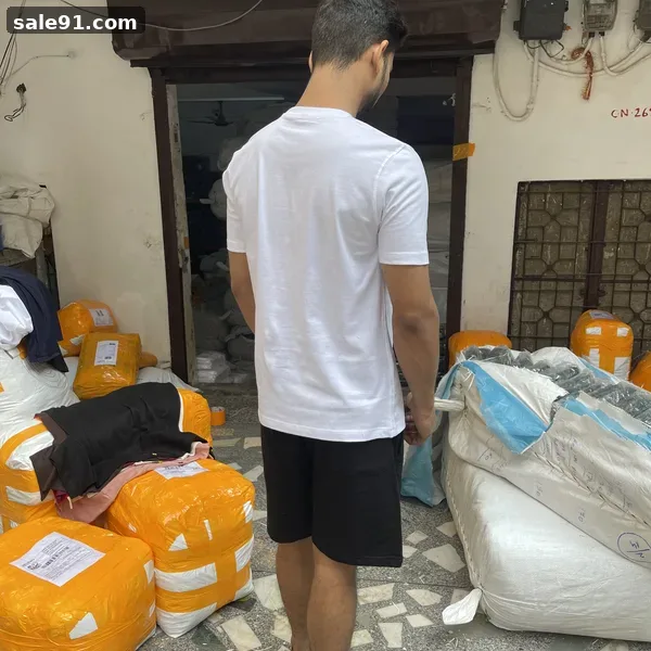 Biowash Round Neck - Label View - Blank Round Neck Tees Wholesale Sale91