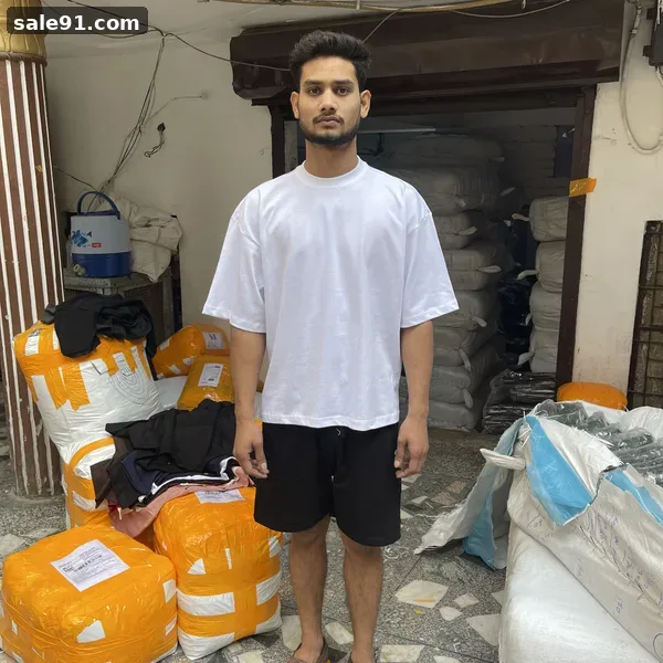 Boxy Fit - Back View - Blank Oversized Tees Wholesale Sale91