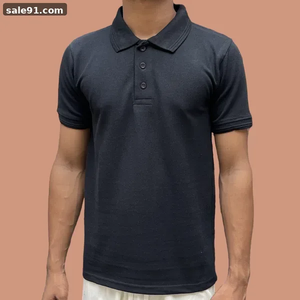 Cotton Polo - Close-up Detail - Blank Polo T-Shirts Wholesale Sale91