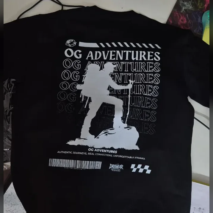 DTF Print - White print on black