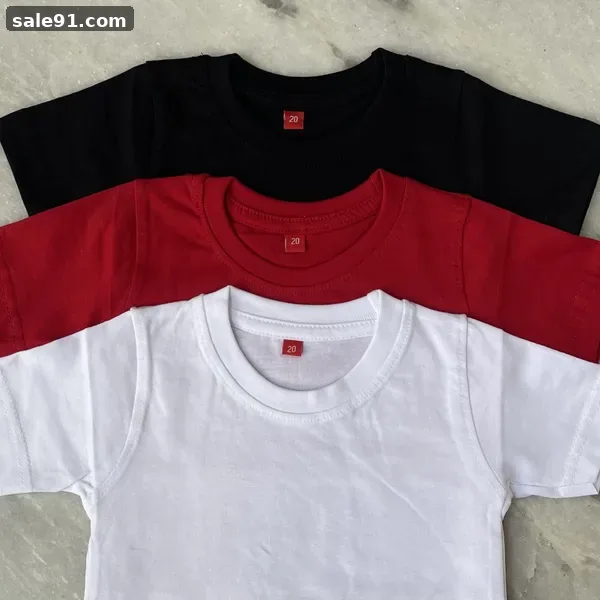 Kids Round Neck - Front View - Blank Kids & Bottomwear Wholesale Sale91