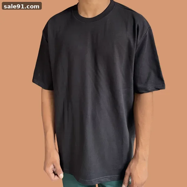 Oversize 180gsm - Front View - Blank Oversized Tees Wholesale Sale91