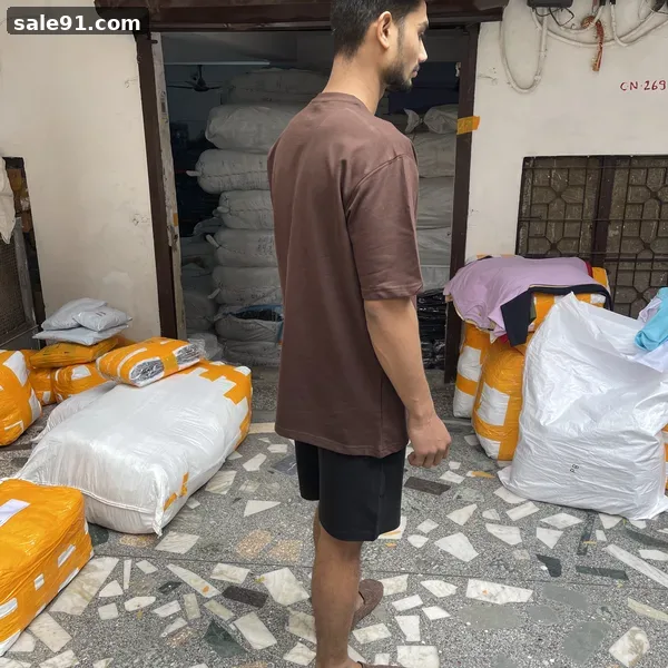 Oversize 240gsm - Collar Detail - Blank Oversized Tees Wholesale Sale91