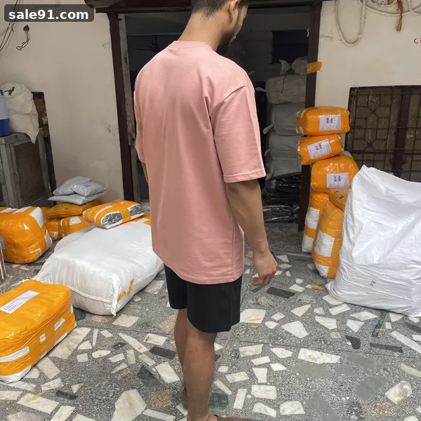 Oversize 240gsm - Back View - Blank Oversized Tees Wholesale Sale91