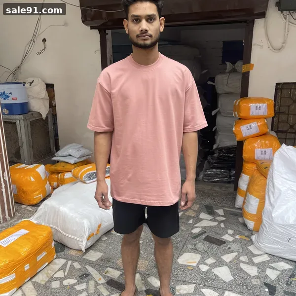 Oversize 240gsm - Side View - Blank Oversized Tees Wholesale Sale91