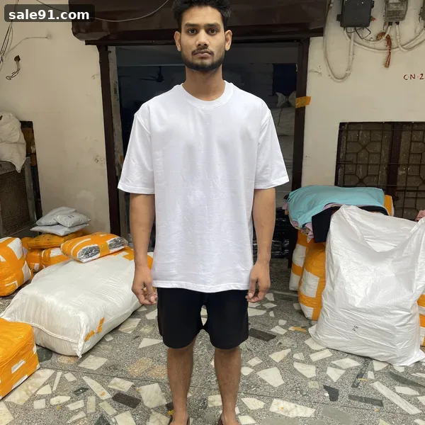 Oversize 240gsm - Close-up Detail - Blank Oversized Tees Wholesale Sale91