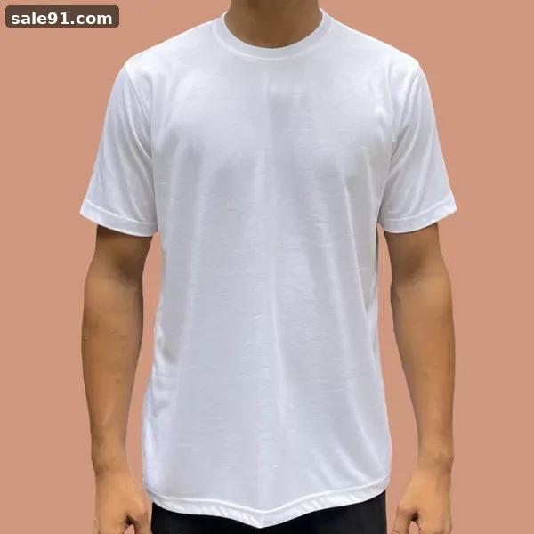 Sublimation T-Shirt - Front View - Blank Round Neck Tees Wholesale Sale91