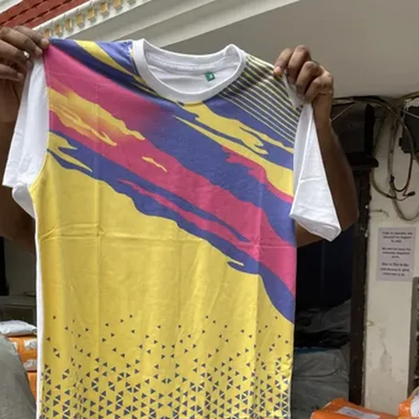 Sublimation T-Shirt - Premium Blank Round Neck Tees Wholesale India by Sale91