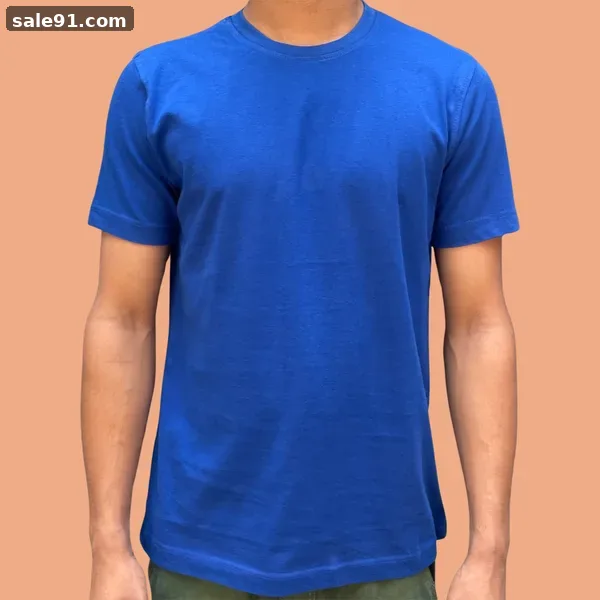 True Biowash Round Neck - Label View - Blank Round Neck Tees Wholesale Sale91