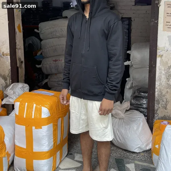 Zip Hoodie - Side View - Blank Hoodies Wholesale Sale91