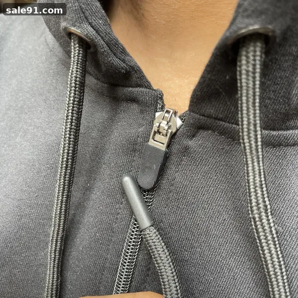 Zip Hoodie - Close-up Detail - Blank Hoodies Wholesale Sale91