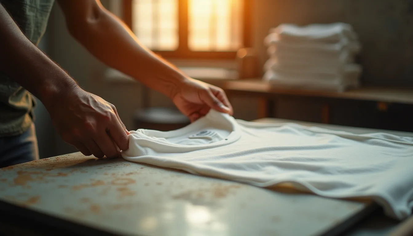 DTG printing mistake on white t-shirts showing costly error in custom printing business