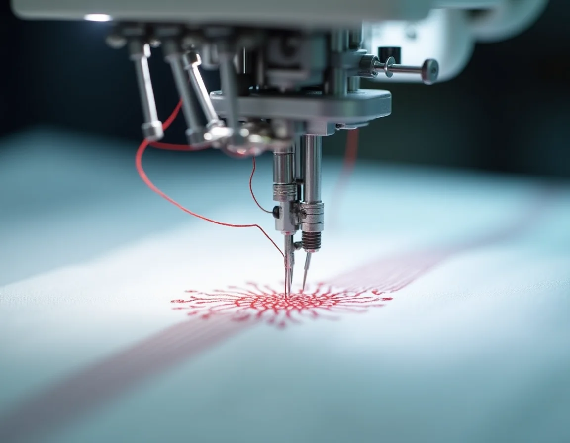 Comparison of 180 GSM vs 200 GSM fabric for embroidery showing fabric stability differences