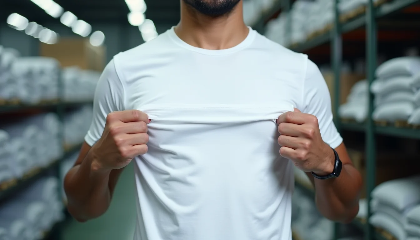 Customer ordering bulk plain t-shirts without checking samples first