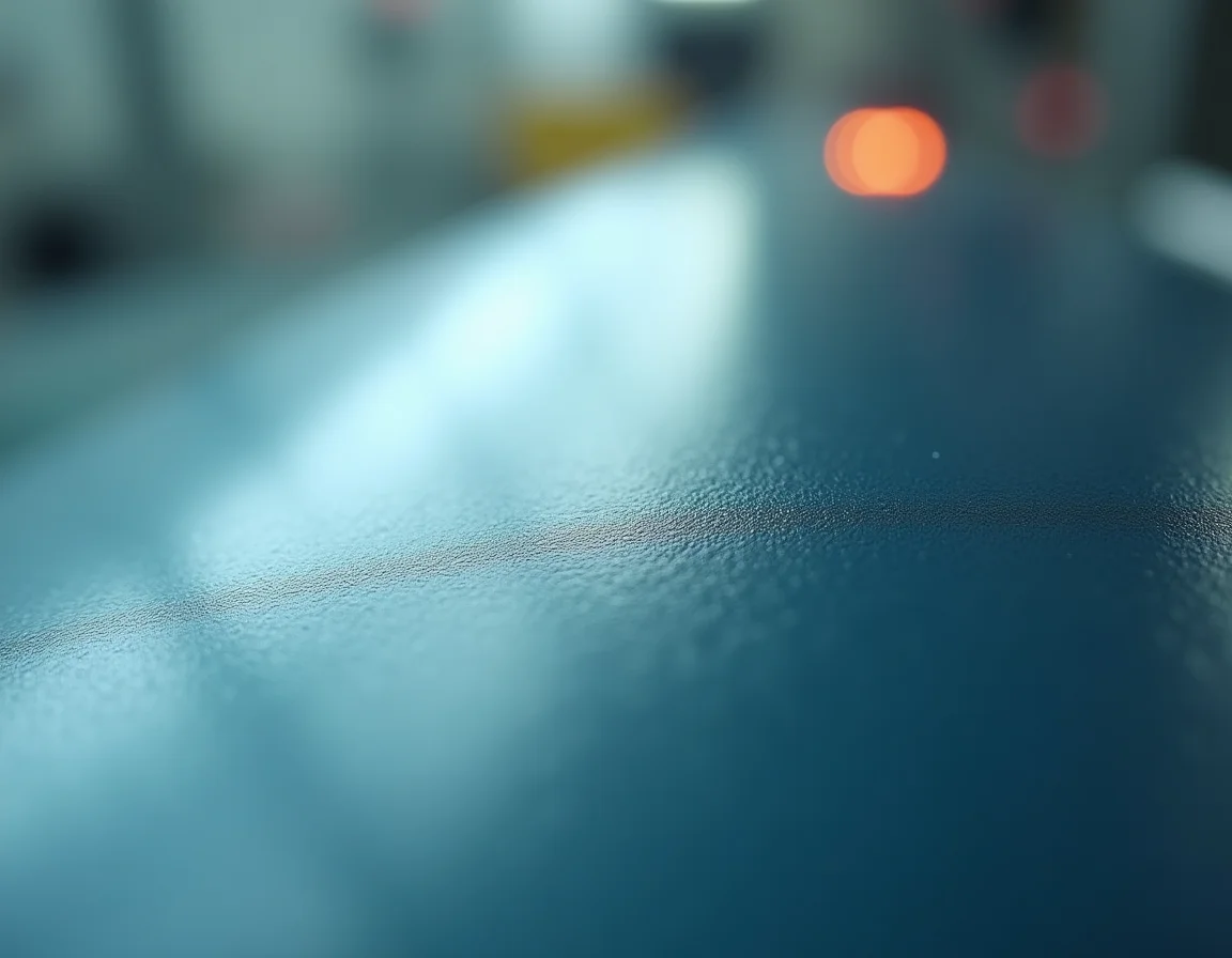 Close-up of DTF film coating layers and structure