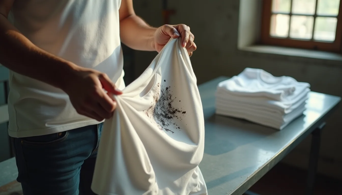 Cotton vs Polyester t-shirts comparison for summer printing business showing print quality differences