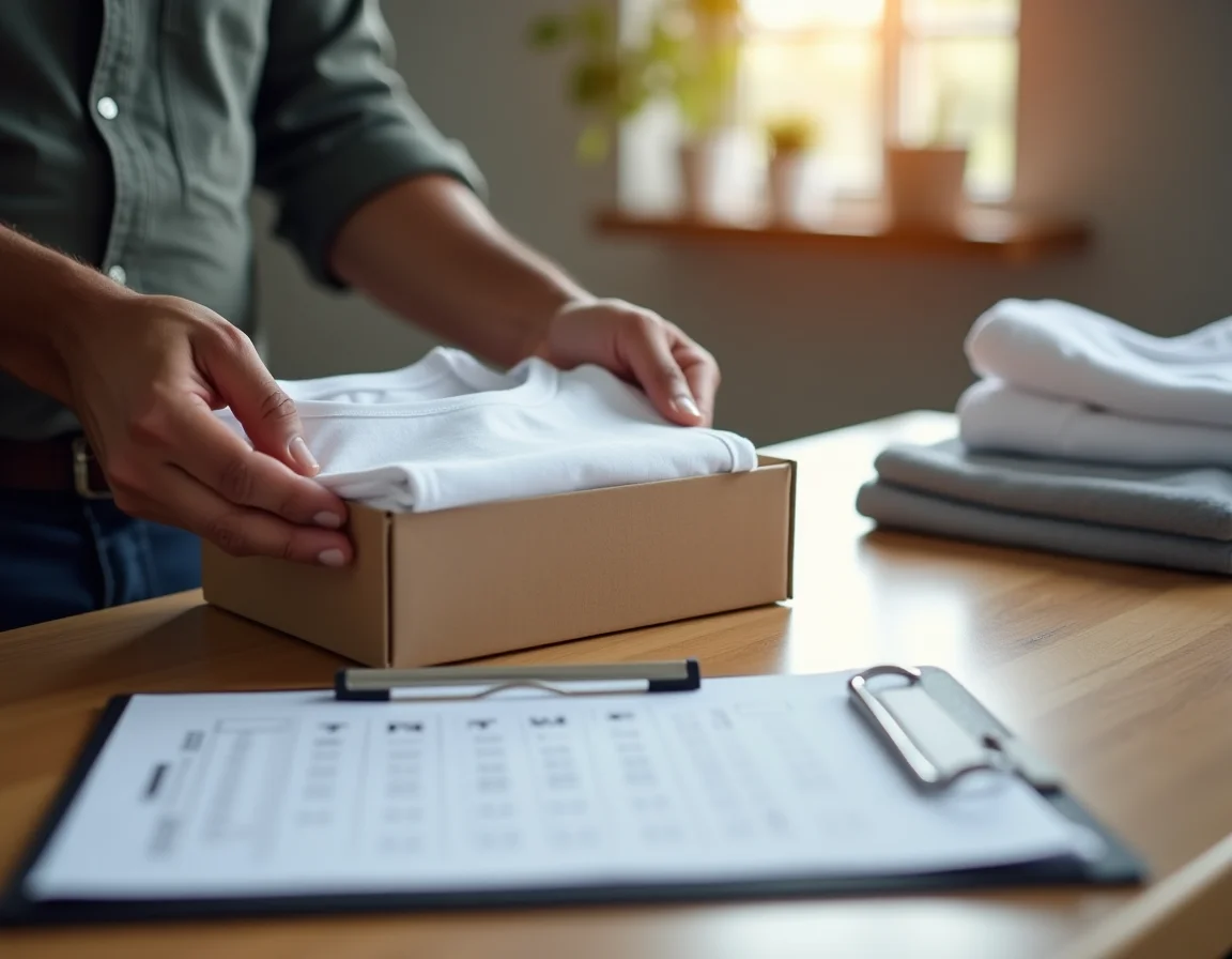 Sample t-shirt approval process before bulk order