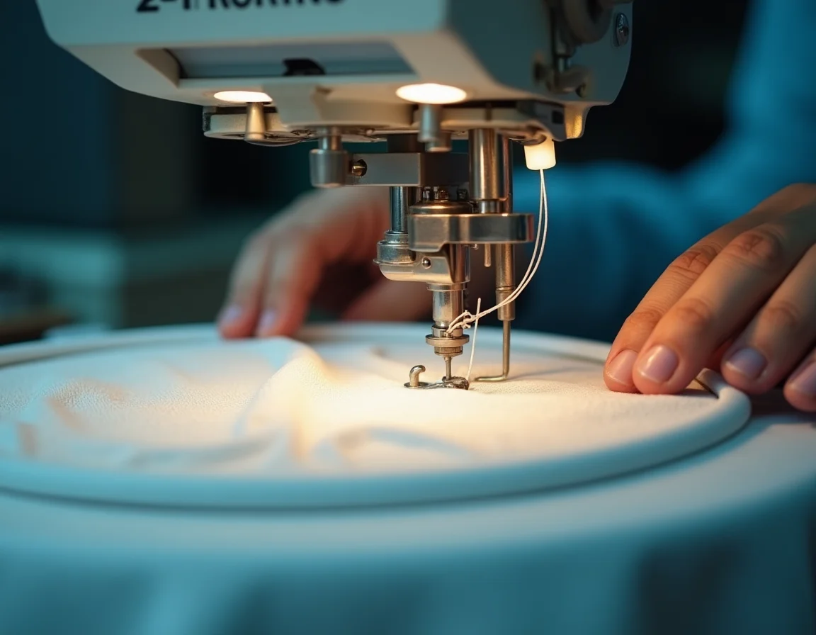 Close-up view of acid wash fabric texture showing uneven surface