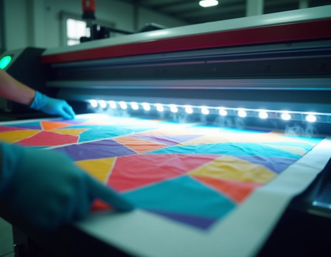 Comparison of sublimation printing results on polyester versus cotton fabric