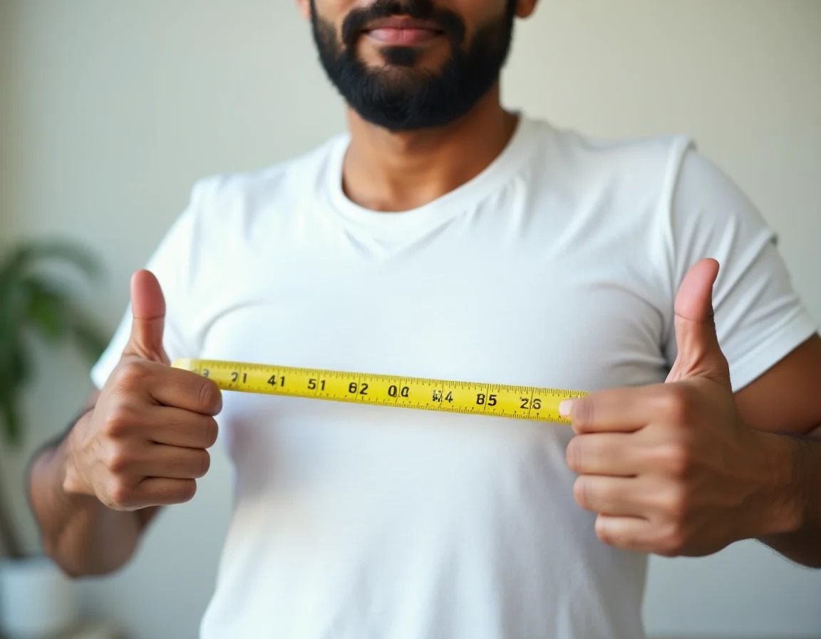 Measuring t-shirt before and after washing to test for shrinkage
