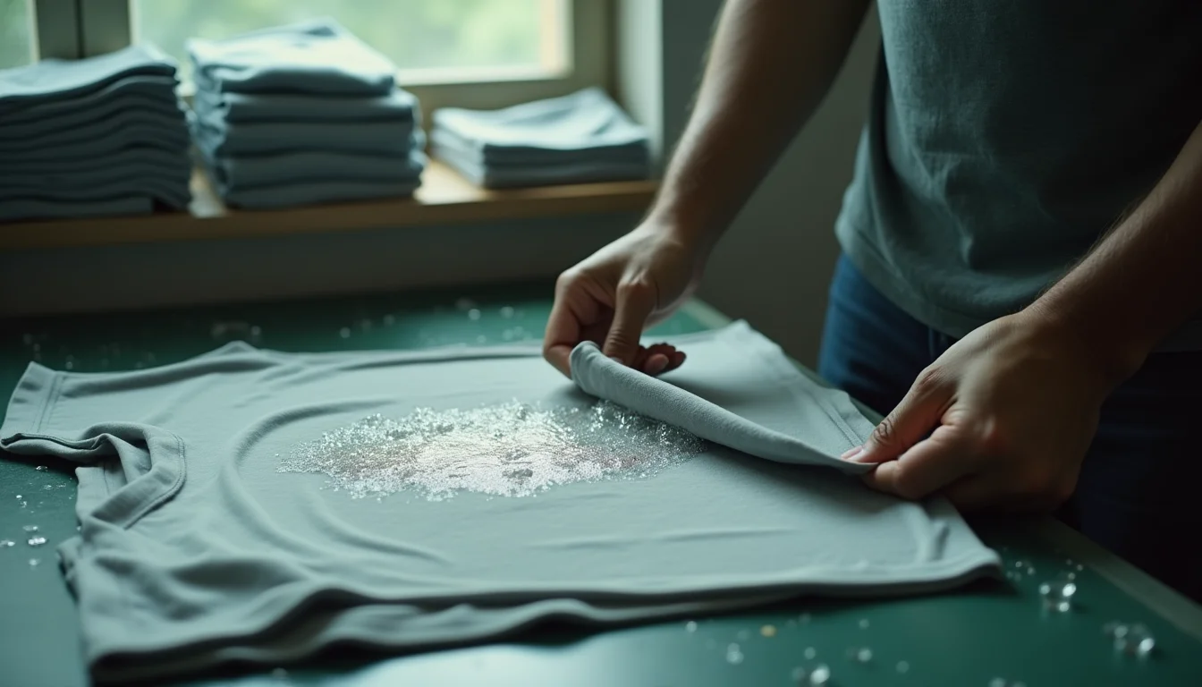 DTF print bubbling on polyester t-shirt in monsoon — polyester vs cotton comparison for DTF printing in India