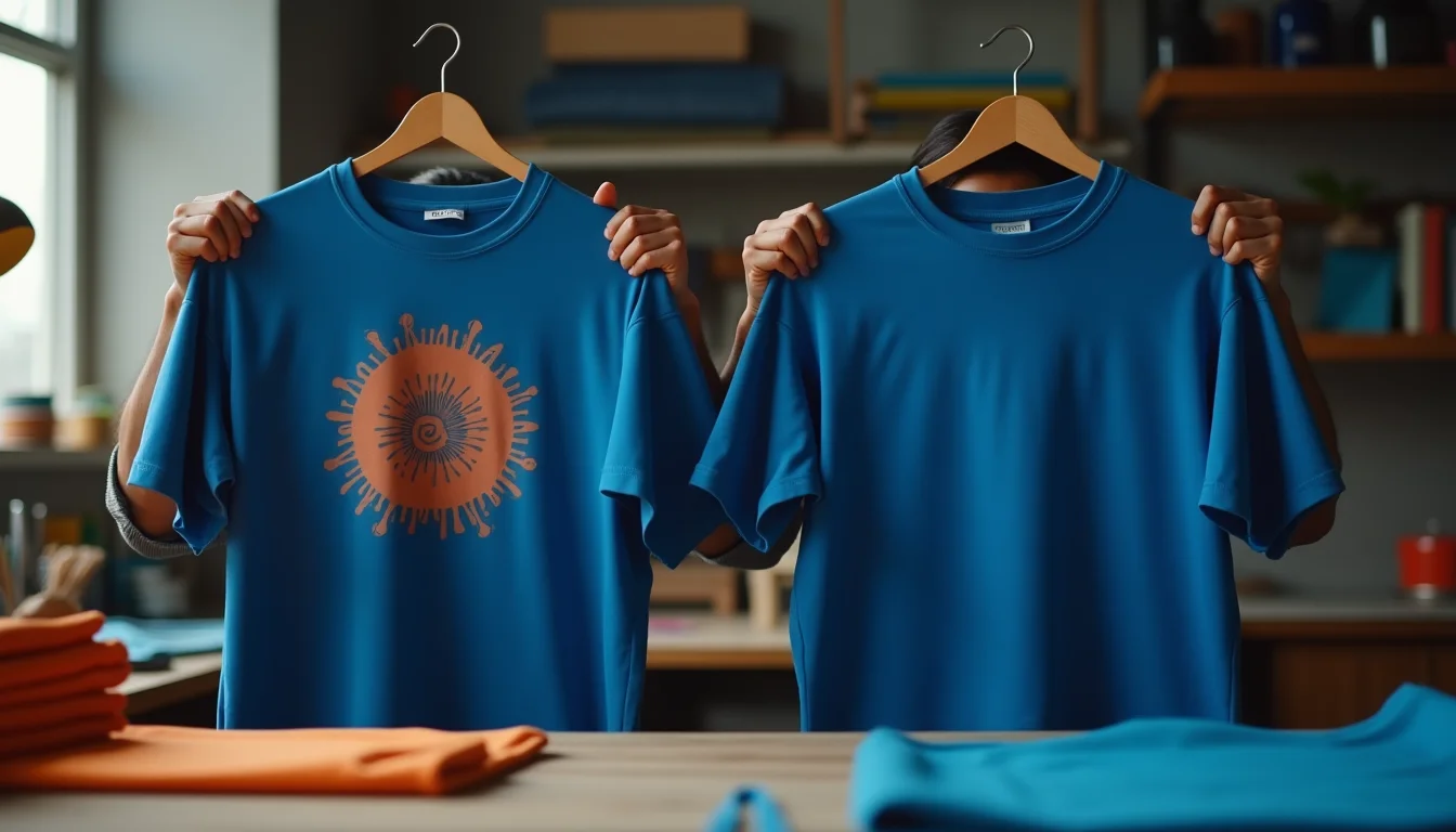 DTF vs Screen Print on 240 GSM Royal Blue Oversized T-Shirt — Live Comparison results for Indian bulk printers