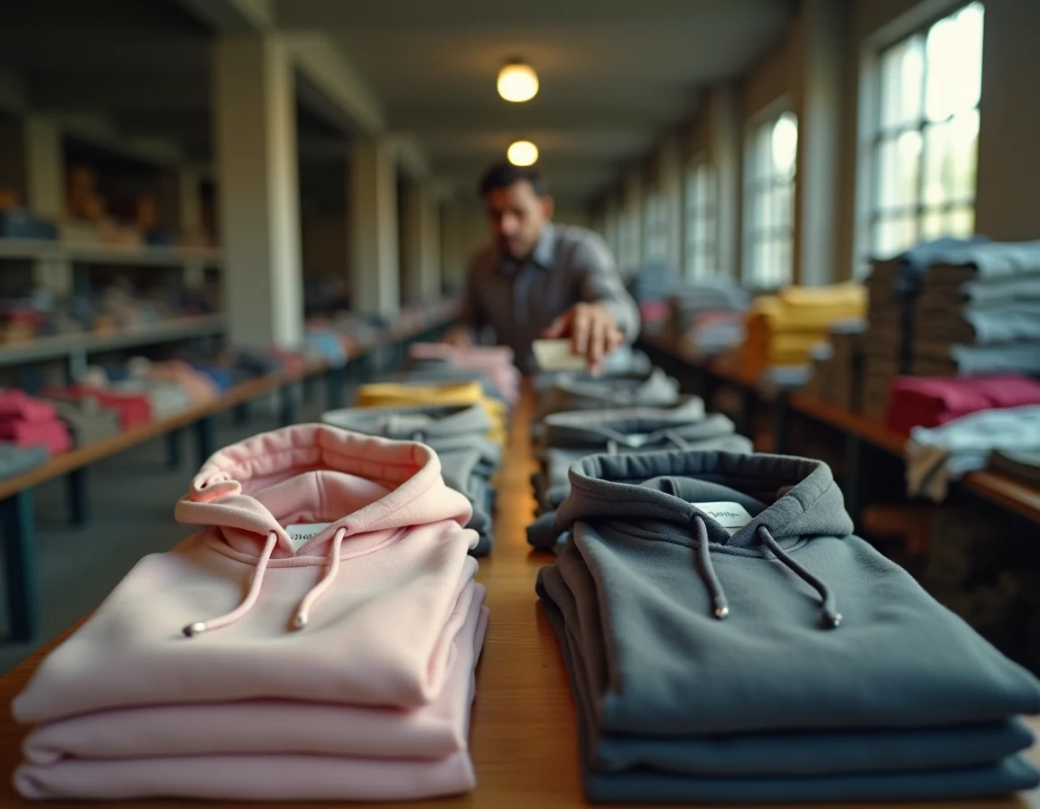 Plain girls hoodies wholesale India — size distribution for college merch custom printing