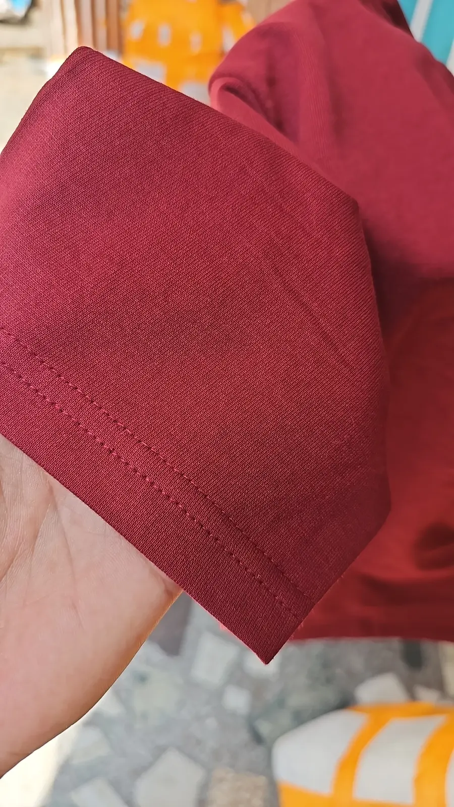 Drop Shoulder T-Shirt Close View