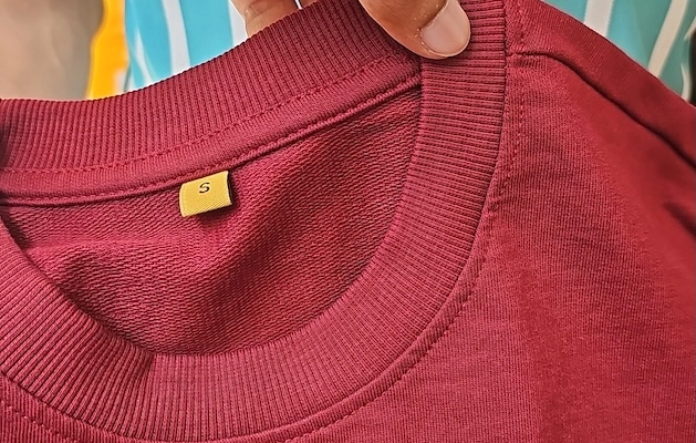 Premium Neck Ribbing Detail Terry Cotton