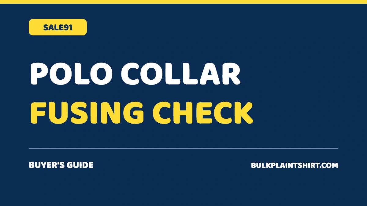 Polo collar fusing vs non-fusing