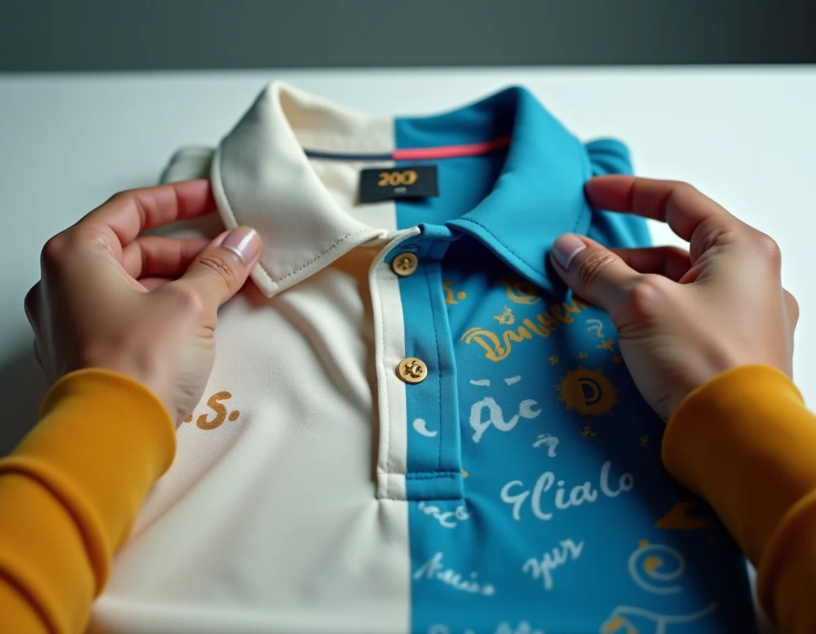 Comparison of embroidery and DTF printing techniques on t-shirts