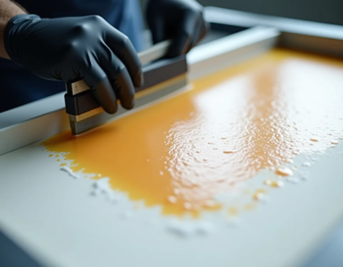 Comparison of puff print on 180 GSM vs 220 GSM fabric showing durability difference