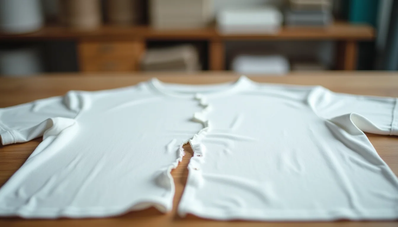 T-shirt seam strength testing - checking stitching quality before bulk purchase