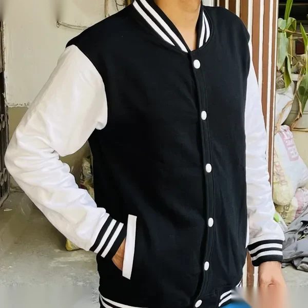 360 GSM Heavy Cotton Varsity Bomber Jacket